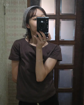 Boat neck T-shirt