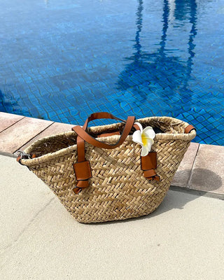 Rattan tote bag