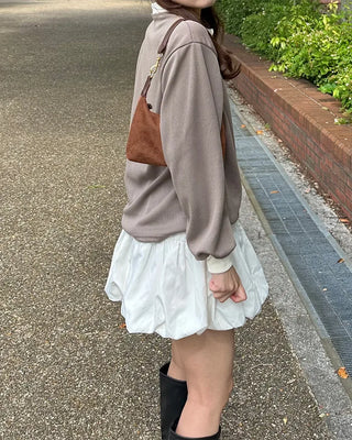 Open-collar double-button knit