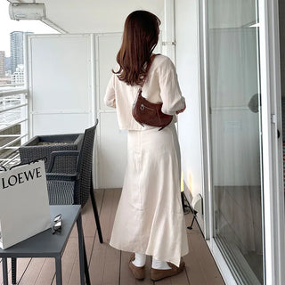 Basic dress and shirt set