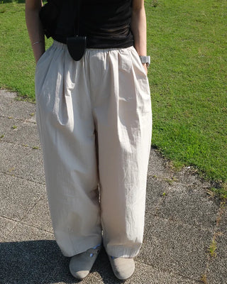Banding wide pants