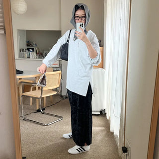 Side-slit boxy T-shirt
