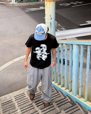 Face print T-shirt