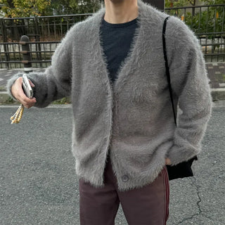 Soft Texture V-Neck Cardigan