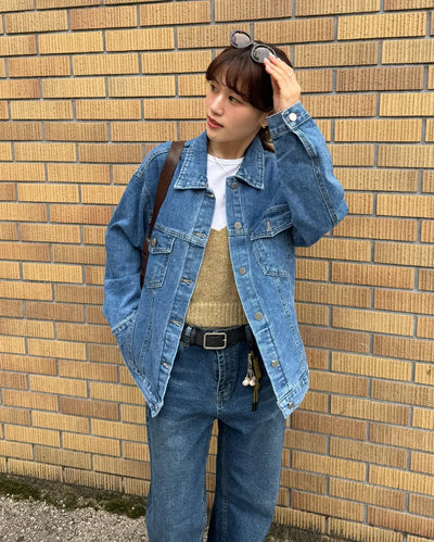 Oversized denim jacket