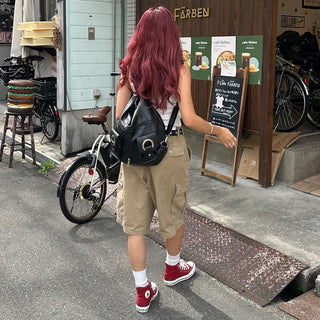 2 Circle Shoulder Backpack