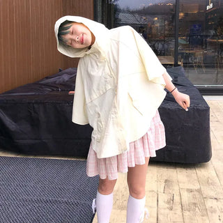 Checked tiered mini dress