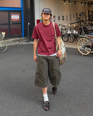 Cargo zip shorts