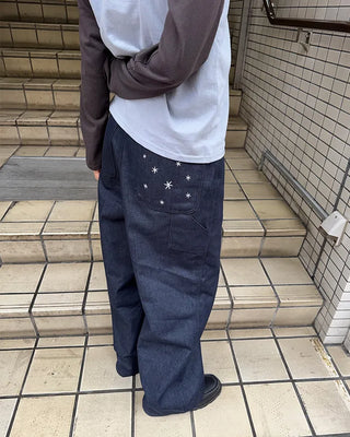 (Unisex) Pocket Star Denim Pants