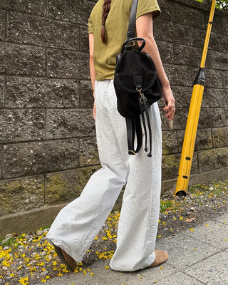 Seersucker striped pants