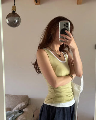 Basic Round Sleeveless