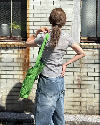 Slim-fit check short-sleeve shirt