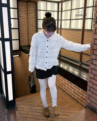 Perforated Lace Cardigan