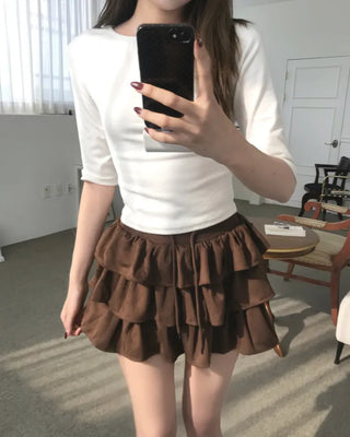 CANCAN SWEAT SKIRT (2color)
