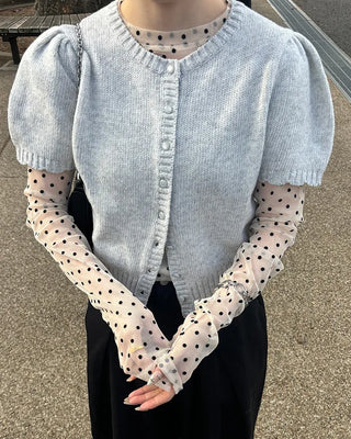 Polka Dot See-Through T-Shirt