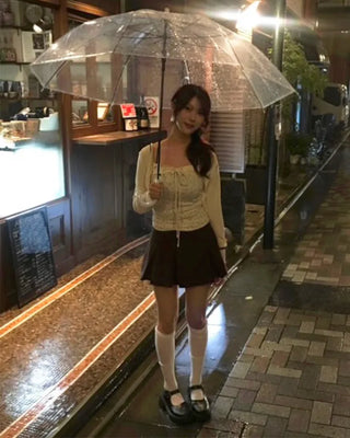 (Set item) Flower camisole & sheer cardigan