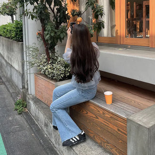 Flared Fit Denim Pants
