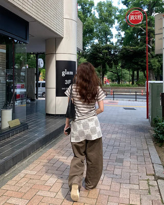 Cargo wide cotton pants