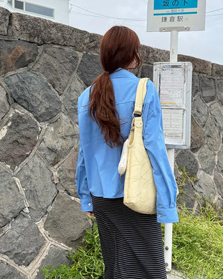 Oversized collared shirt