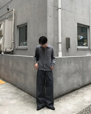 Semi-Clothed Polo Knit Cardigan
