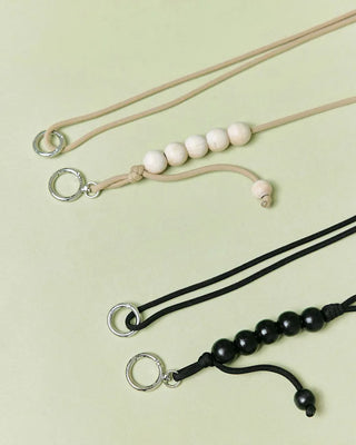 [4th Re-release] (ORIGINAL) Wood Ball Shoulder Strap (black)