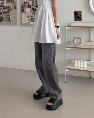 Platform Aqua Simple Slippers (2 colors)