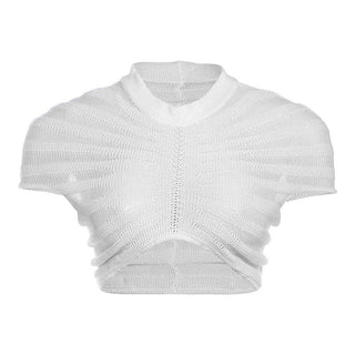 Ruched textured see through short sleeve maxi skirt set