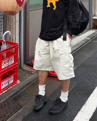 Cargo string Bermuda shorts