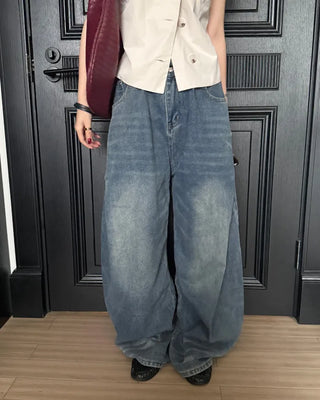 Washed Curved Denim
