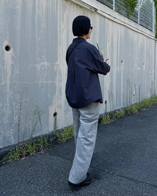 Checked long-sleeved shirt