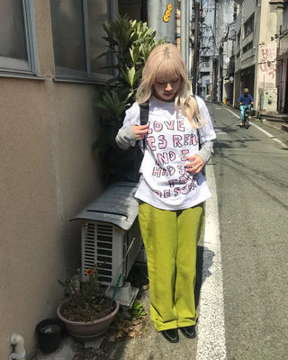 Crayon lettering T-shirt