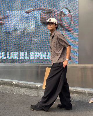 Double Pintuck Balloon Slacks