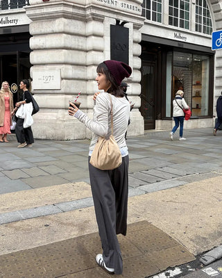 Wool layered T-shirt
