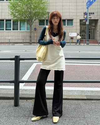 Frilled camisole mini dress