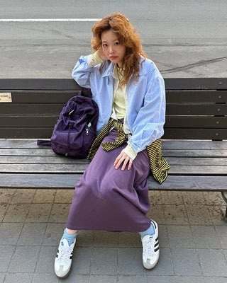 Oversized check shirt