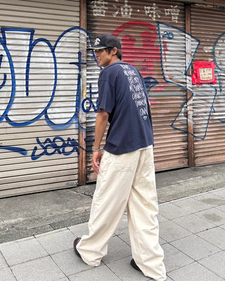 Loose Fit Round Cotton Pants