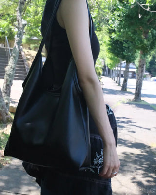 Eco-leather Triangle Shoulder Bag