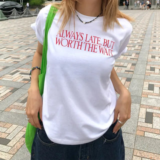 Lettering Point Short-Sleeve T-Shirt