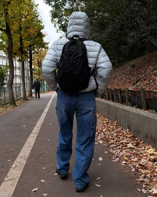High-neck light padded jacket