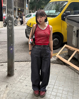Wide selvedge denim pants