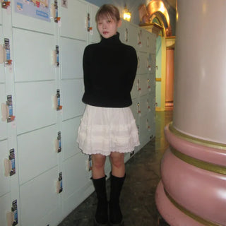 Lace medium skirt
