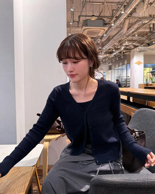 Punching knit ensemble