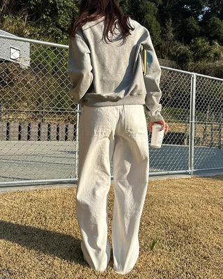 Cotton wide-leg pants