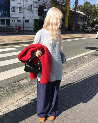 Waist String Fleece Jogger Pants