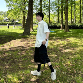 (Unisex) Oversized Short-Sleeve Shirt