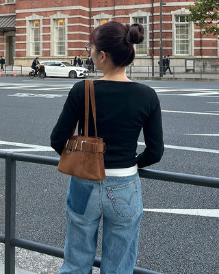 Layered long-sleeve T-shirt