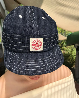 Denim Stitch Camp Cap