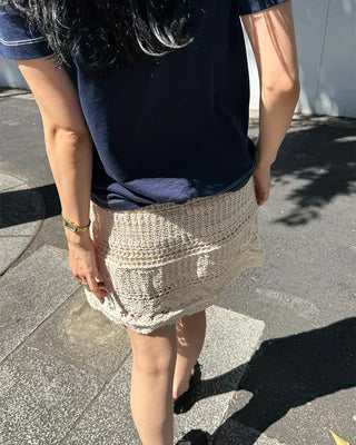 Crochet mini skirt