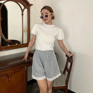 Frill Track Shorts