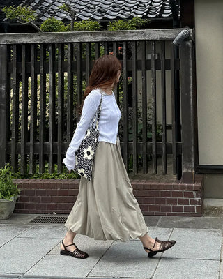 Balloon bunning long skirt